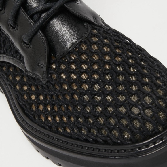 Jimmy Choo of London Black Leather and Mesh Cora calf length boots EU 39.5 US9.5 - Picture 2 of 7